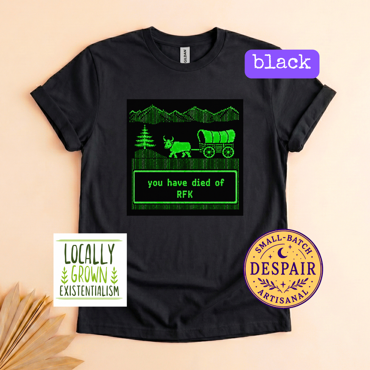 You Have Died Of RFK Shirt | Retro Pixel Art Political Humor Tee | Vintage Gaming Meme | Anti-RFK Jr Gift - Plus size up to 5x