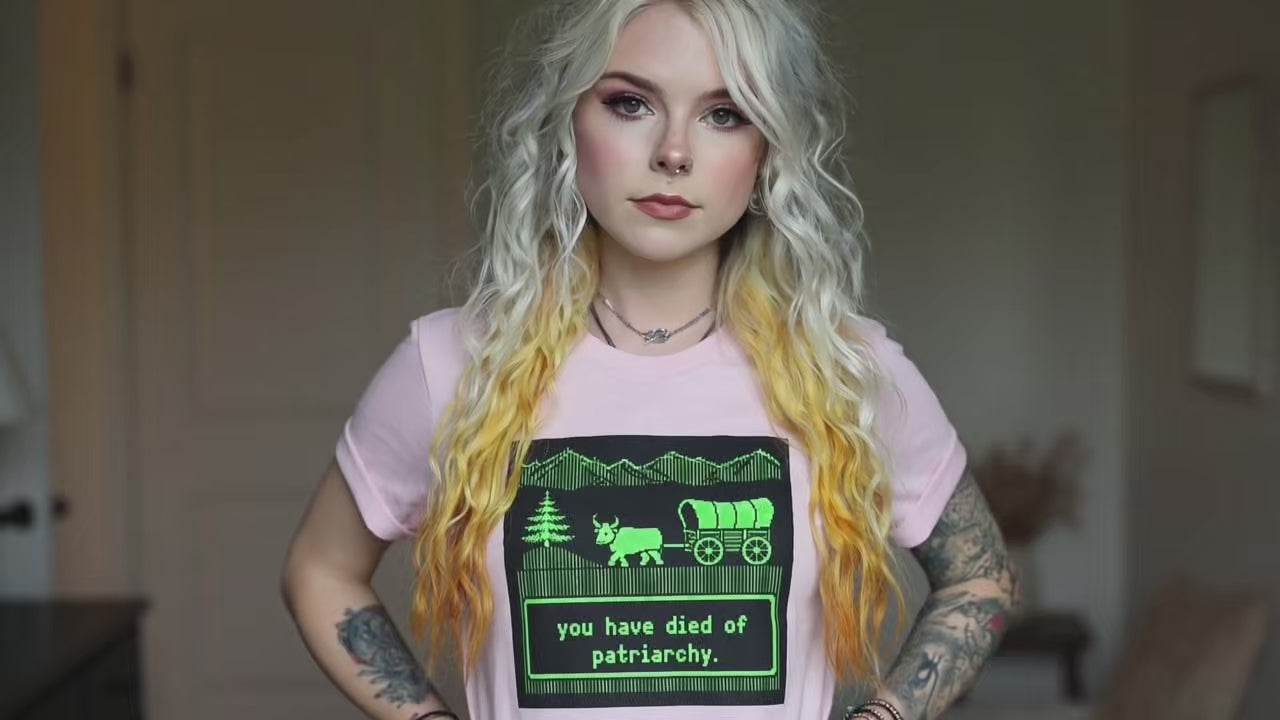 You Have Died Of Patriarchy Shirt | Retro Pixel Art Feminist Humor Tee | Vintage Gaming Meme | Anti-Patriarchy Gift - Plus size up to 5x